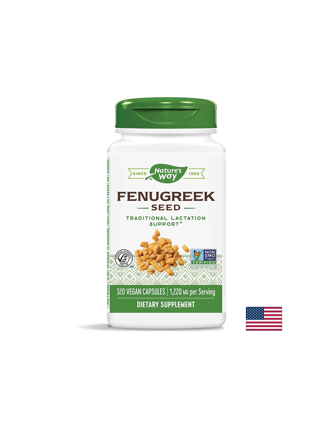 Fenugreek Seed / Fenugreek (semená) 610 mg x 320 Capsules Nature's Way