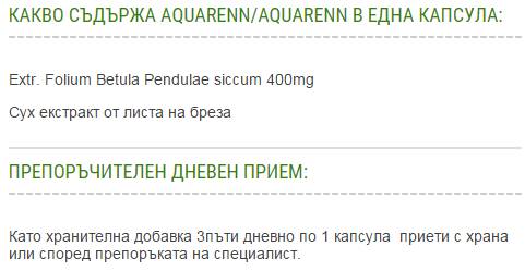 Aquarenn | Aquaren - extrakt z brezy 400 mg - 60 kapsúl