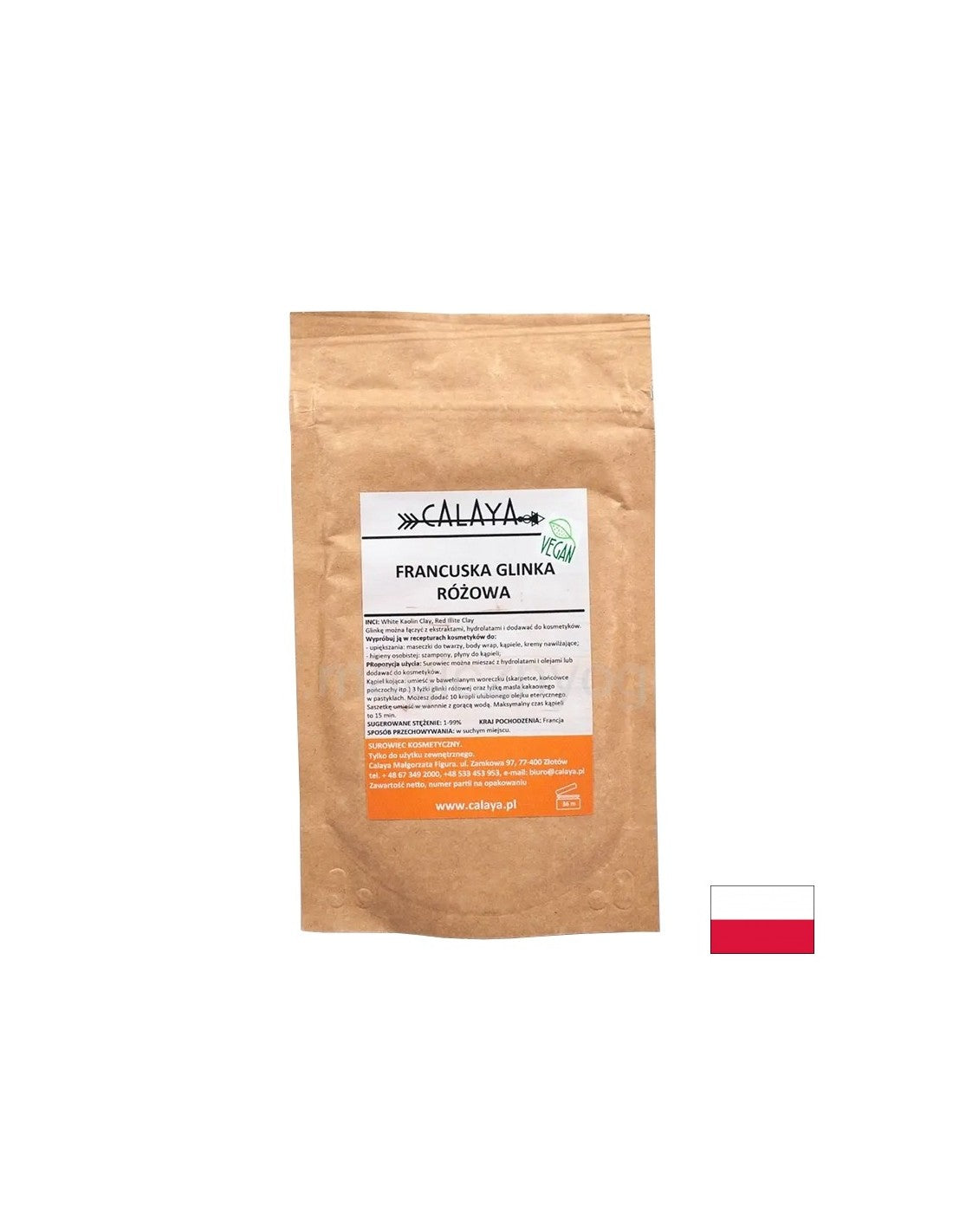 Francúzska ružová hlina, 100 g