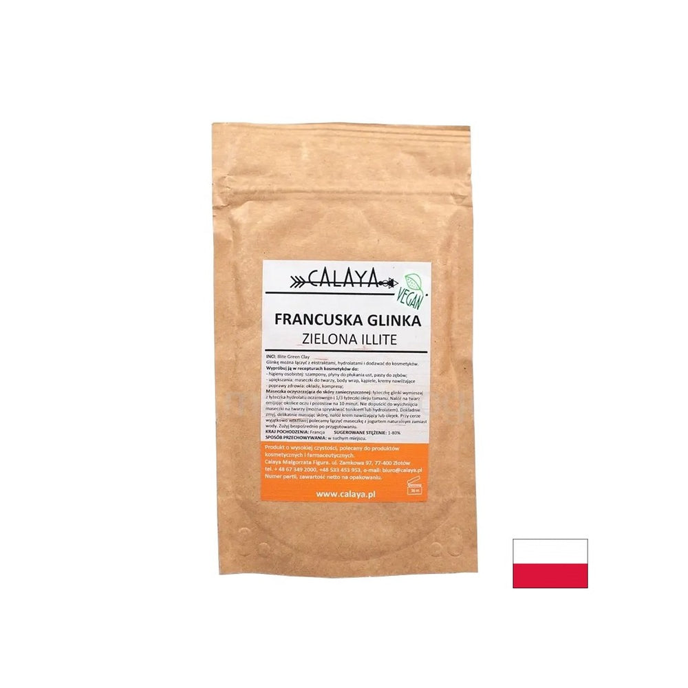 Francúzska zelená hlina Illit, 100 g