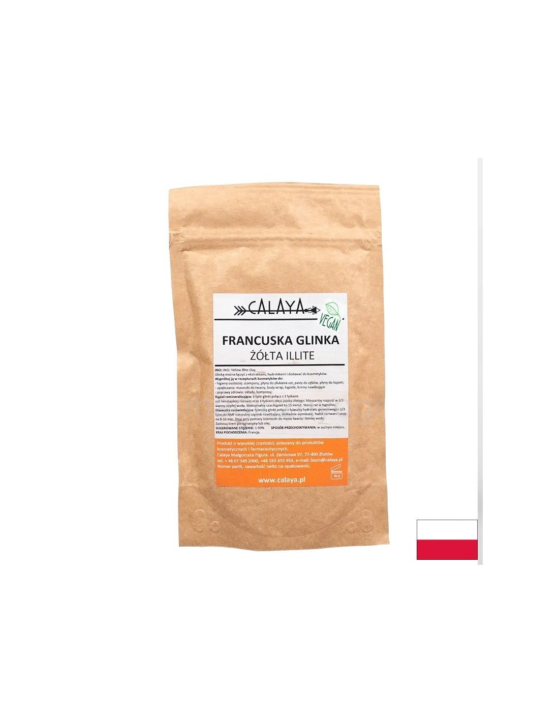 Francúzska žltá illitná hlina, 100 g