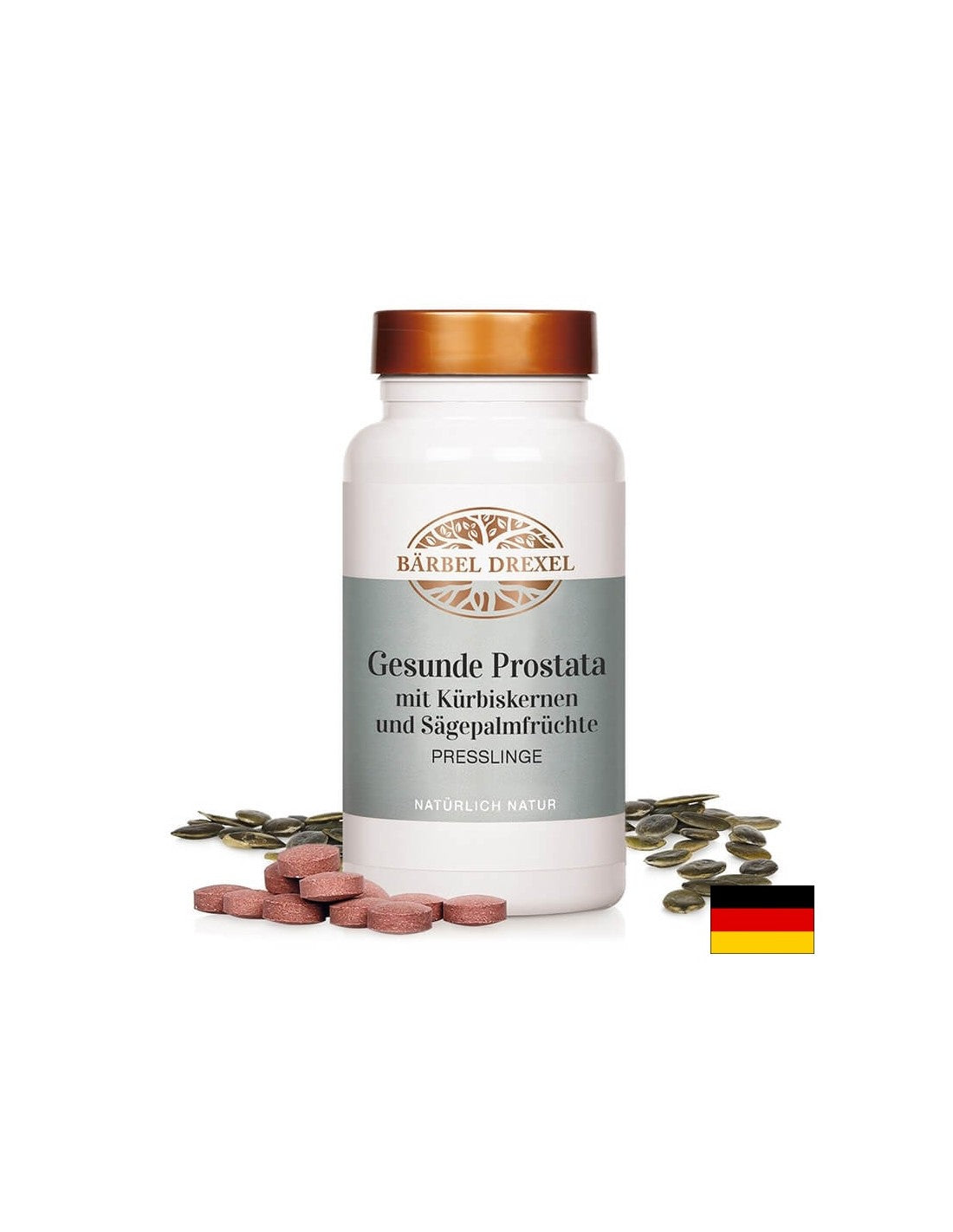 Zdravá prostata – bylinný, tekvicový a ľanový prípravok, 240 tabliet <tc>Bärbel Drexel</tc>