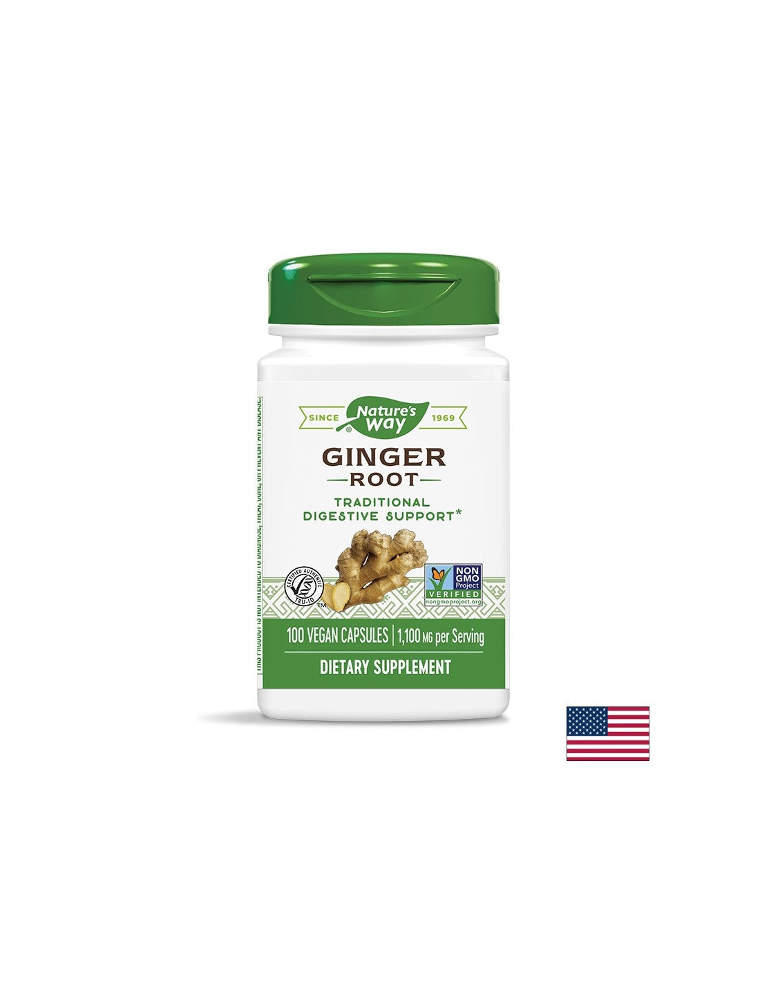 Ginger Root 550 mg - 100 kapsúl