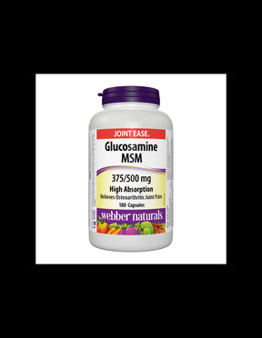 Glucosamine MSM - Glucosamine 375 mg + MSM 500 mg - Healthy joints, 180 capsules - Nutra Best Europe
