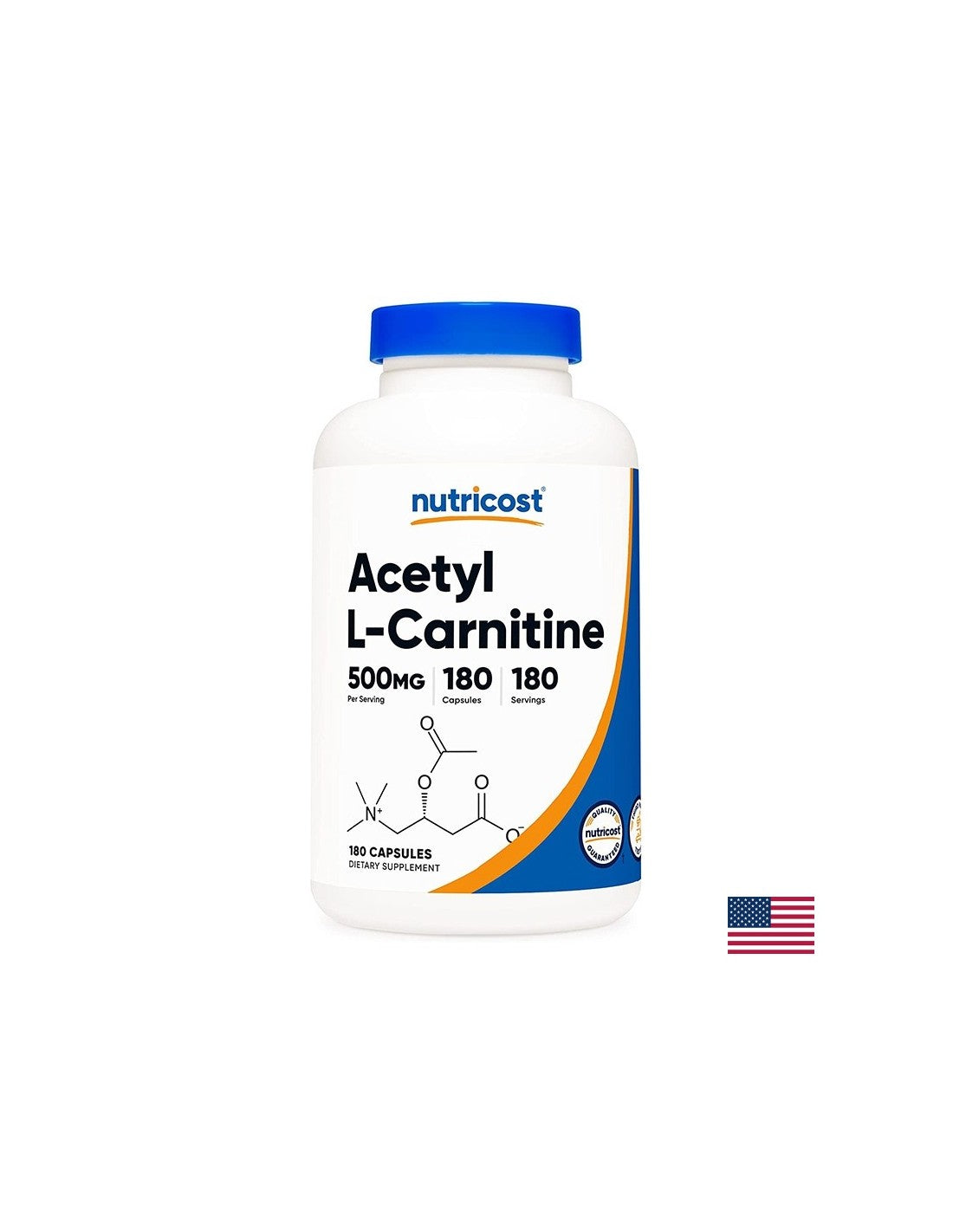 Spaľovanie tukov-acetyl-L-karnitín, 500 mg x180 kapsúl