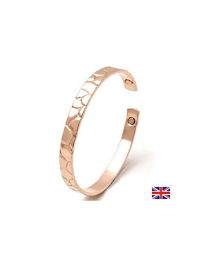Tin and copper bracelet with magnet - Improves blood circulation, against muscle pain, size M, 19 cm - Nutra Best Europe