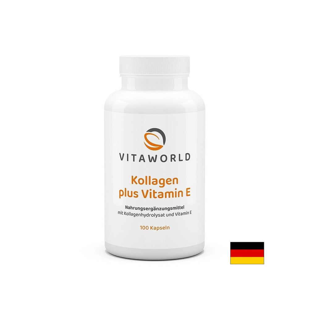 Starostlivosť o vlasy, pokožku a kĺb - kolagén (hovädzie) 500 mg + vitamín E, 100 kapsúl