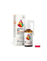Starostlivosť o kosti a silná imunita - Vitamín D3 pre deti a dospelých, Ústny sprej, 50 ml <tc>Aura Herbals</tc>
