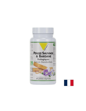 Skin care and detox - Wild pansy and burdock, ORGANIC, 60 capsules - Nutra Best Europe