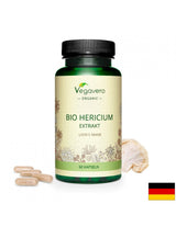 Hericium Bio extrakt/ Hericium (levia hriva) BIO extrakt, 60 kapsúl, 100% vegan <tc>Vegavero</tc>