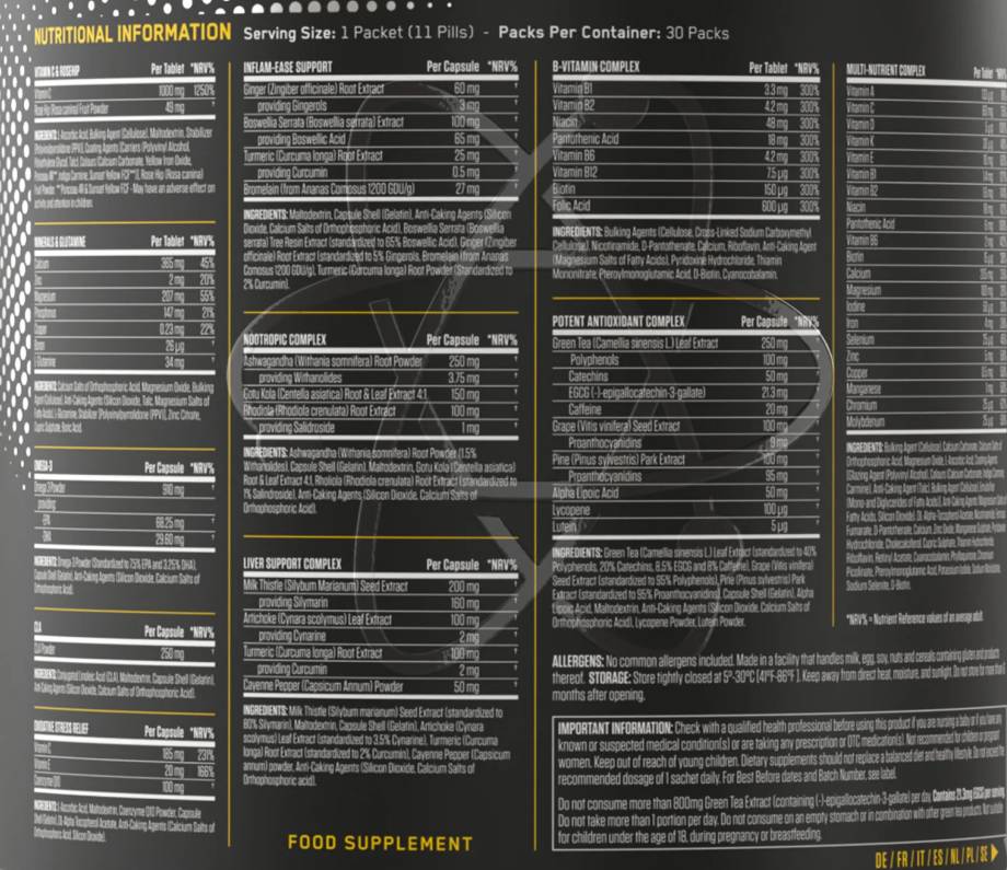 Black Stack The Ultimate Health Pack - 30 balíčkov