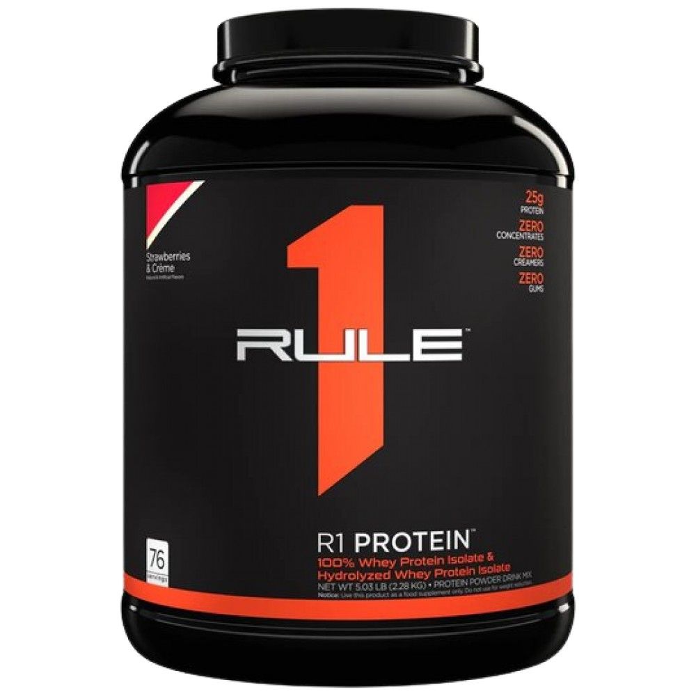 Proteín R1 | 100% srvátkový izolát a srvátkový hydrolyzát - 2196-2280 gramov