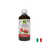 Aloe vera (šťava z listov a buničina) + šťavy z granátového jablka - imunita, trávenie, ochrana antioxidantov. 1 liter, 20 dávok