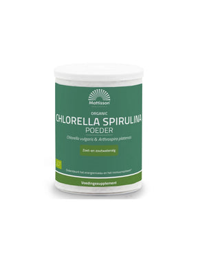 Immunity, super antioxidant - Chlorella + Spirulina BIO, 125 g powder - Nutra Best Europe