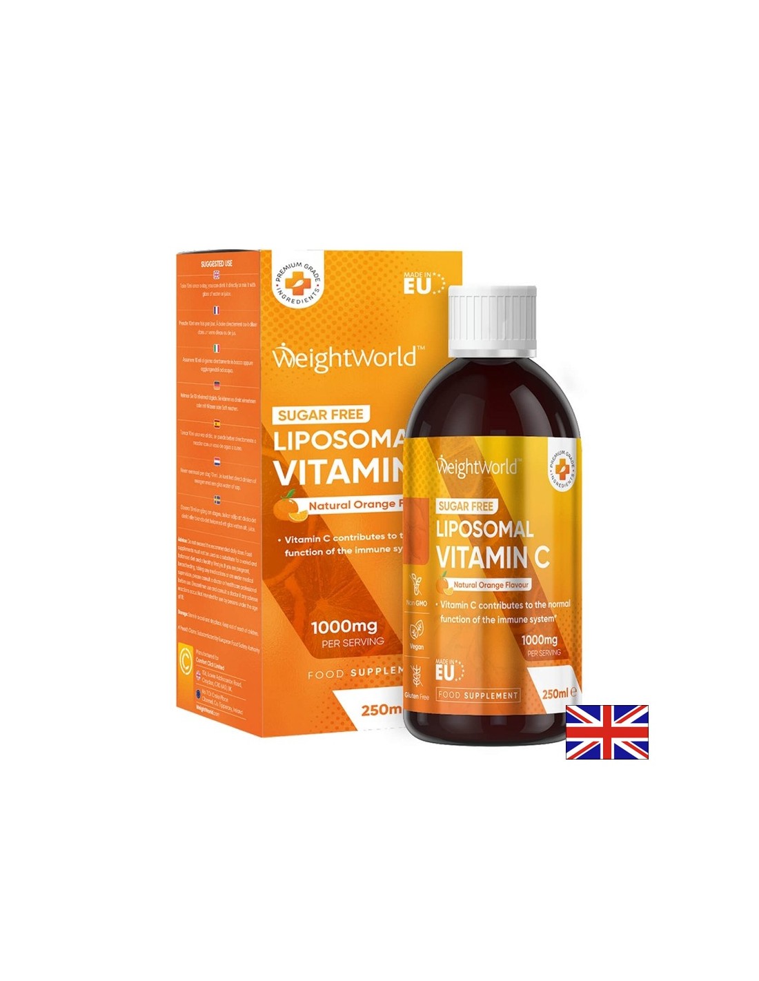 Imunita - vitamín C (lipozomálne), 1000 mg x 250 ml, pomarančová príchuť