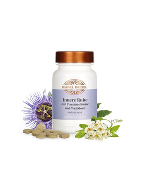 Anti-stress formula for peace of mind - With hawthorn, passion flower and California poppy, 120 tablets Bärbel Drexel - Nutra Best Europe