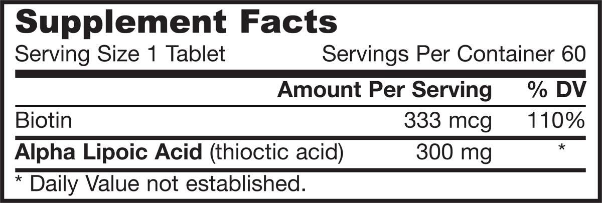 Alpha Lipoic Sustain 300 mg - 60 tabliet