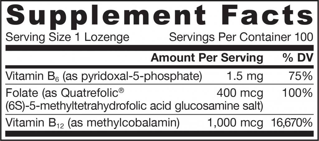 Metyl B -12 1000 mcg a metylový folát 400 mcg - 100 žuvacích tabliet