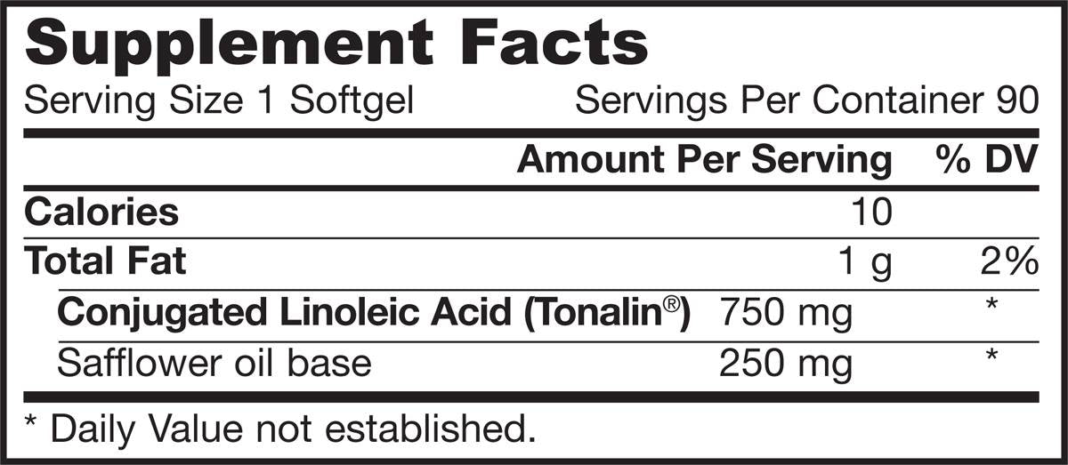 CLA 750 mg 90 gélové kapsuly