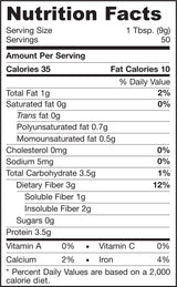 Organické hi-lignan nutri-flax 454 gramov