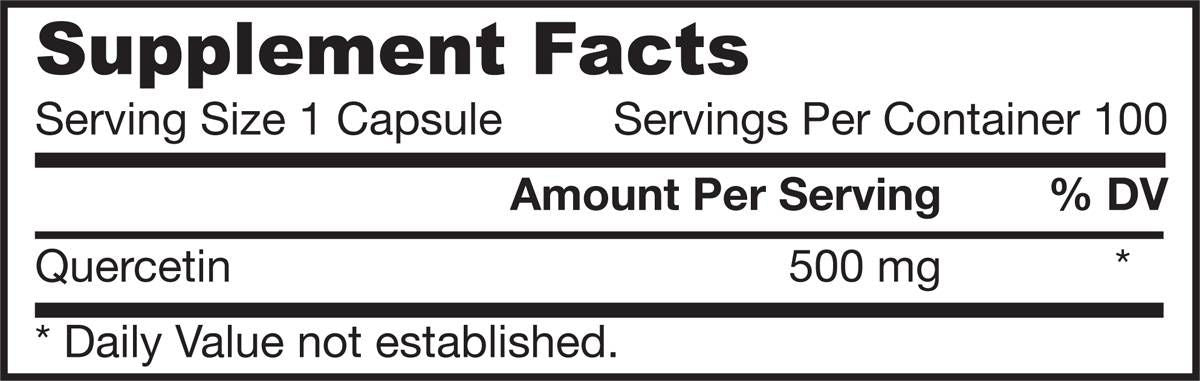 Quercetin 500 mg - 100 kapsúl
