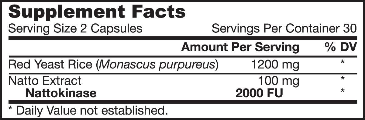 Červená kvasinková ryža + nattokináza 60 kapsuly