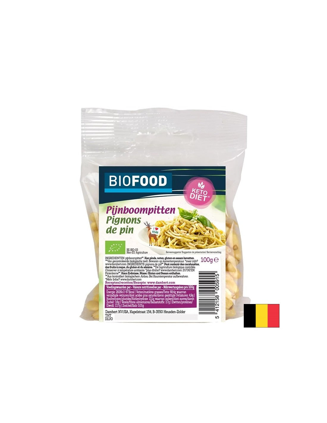 Borovicové orechy, organické, 100 g
