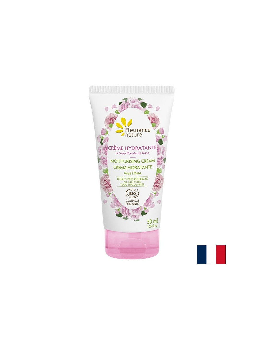 Hydratačný ručný krém s Damascenkou Rose Kvetinová voda, 50 ml