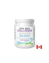 Hydrolyzovaný hovädzí kolagén s kyselinou hyalurónovou, glutamínom a biotínom - Total Body Collagen, 500 g prášok, príchuť granátové jablko <tc>Natural Factors</tc>