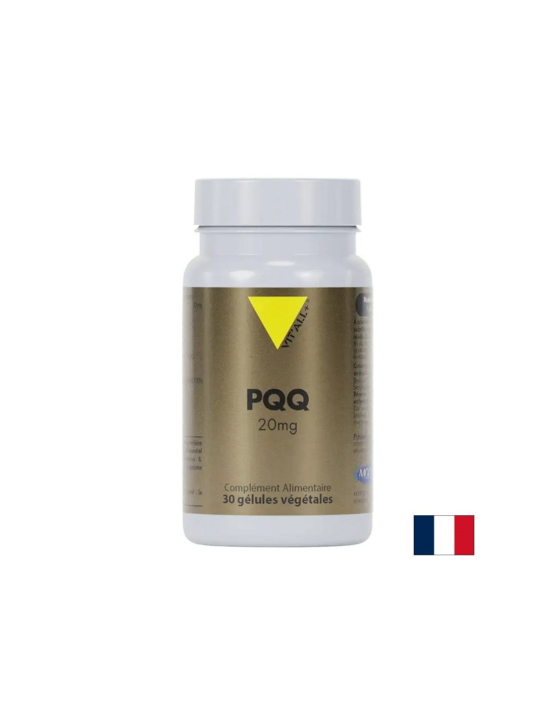 Bunkové zdravie, funkcia srdca a mozgu - pyrrolochinolín chinón PQQ, 20 mg, 30 kapsúl