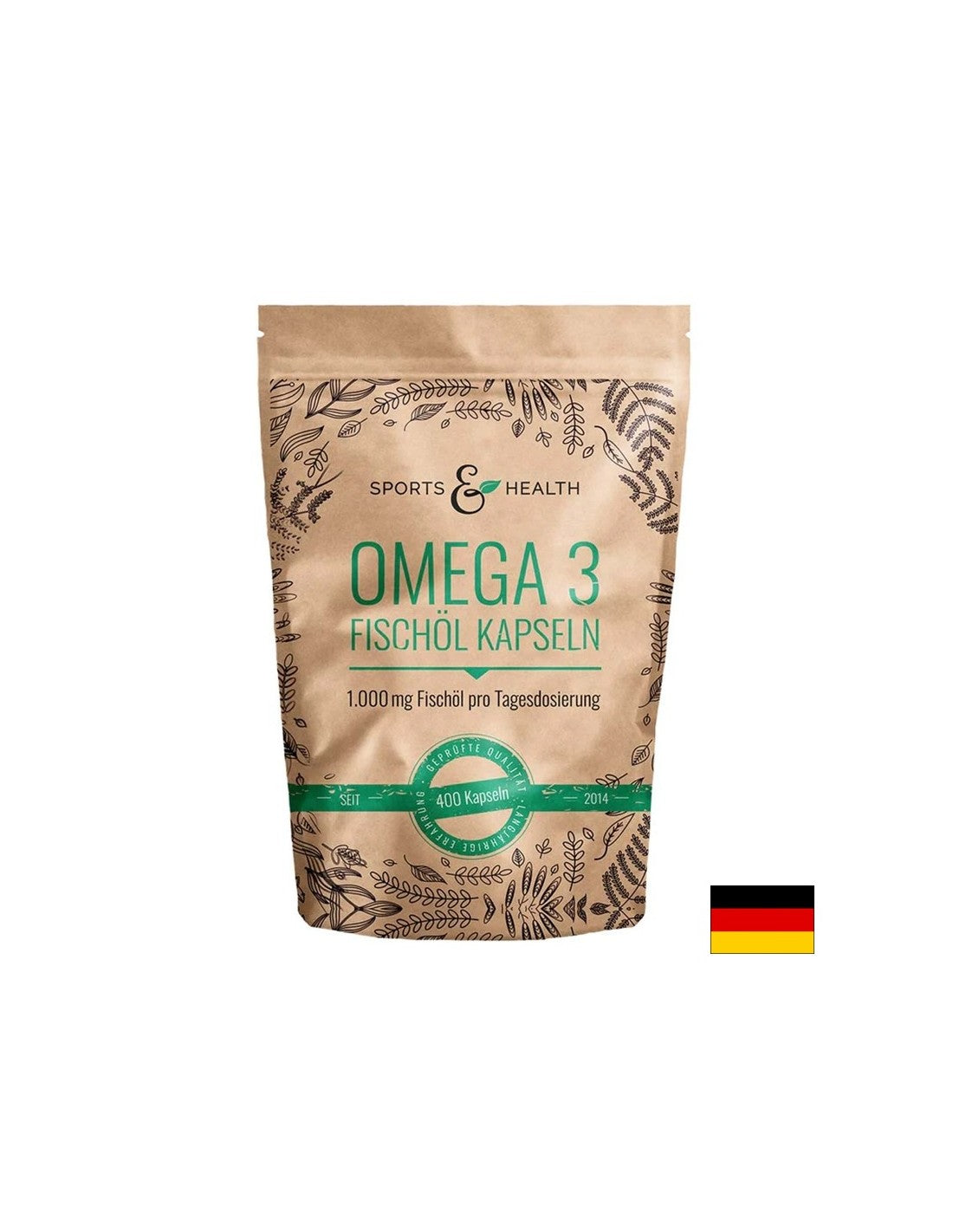 Kognitívne a srdcové funkcie - Omega -3, 350 mg (EPA 180 mg / dha 120 mg) x 400 Softgel kapsuly
