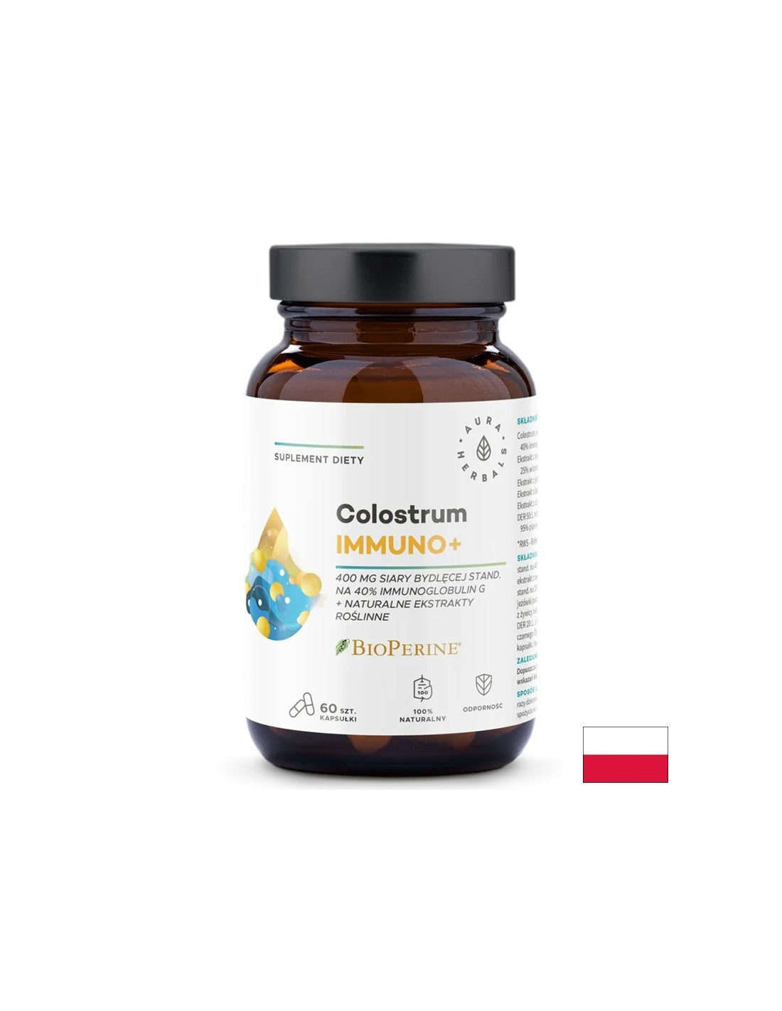 Colostrum Immuno + Bioperín, 60 kapsúl