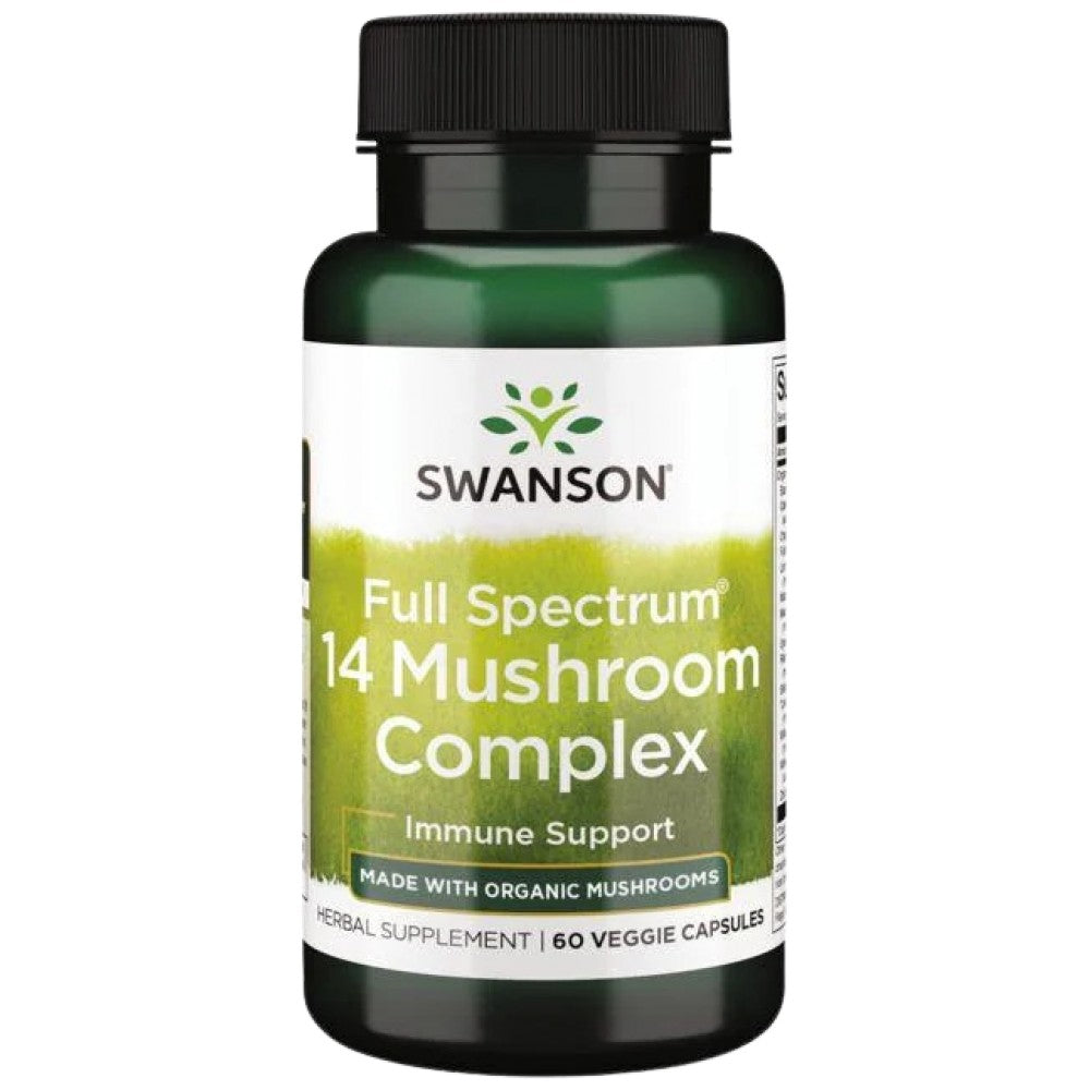 Plné spektrum 14 húb komplex 490 mg - 60 kapsúl