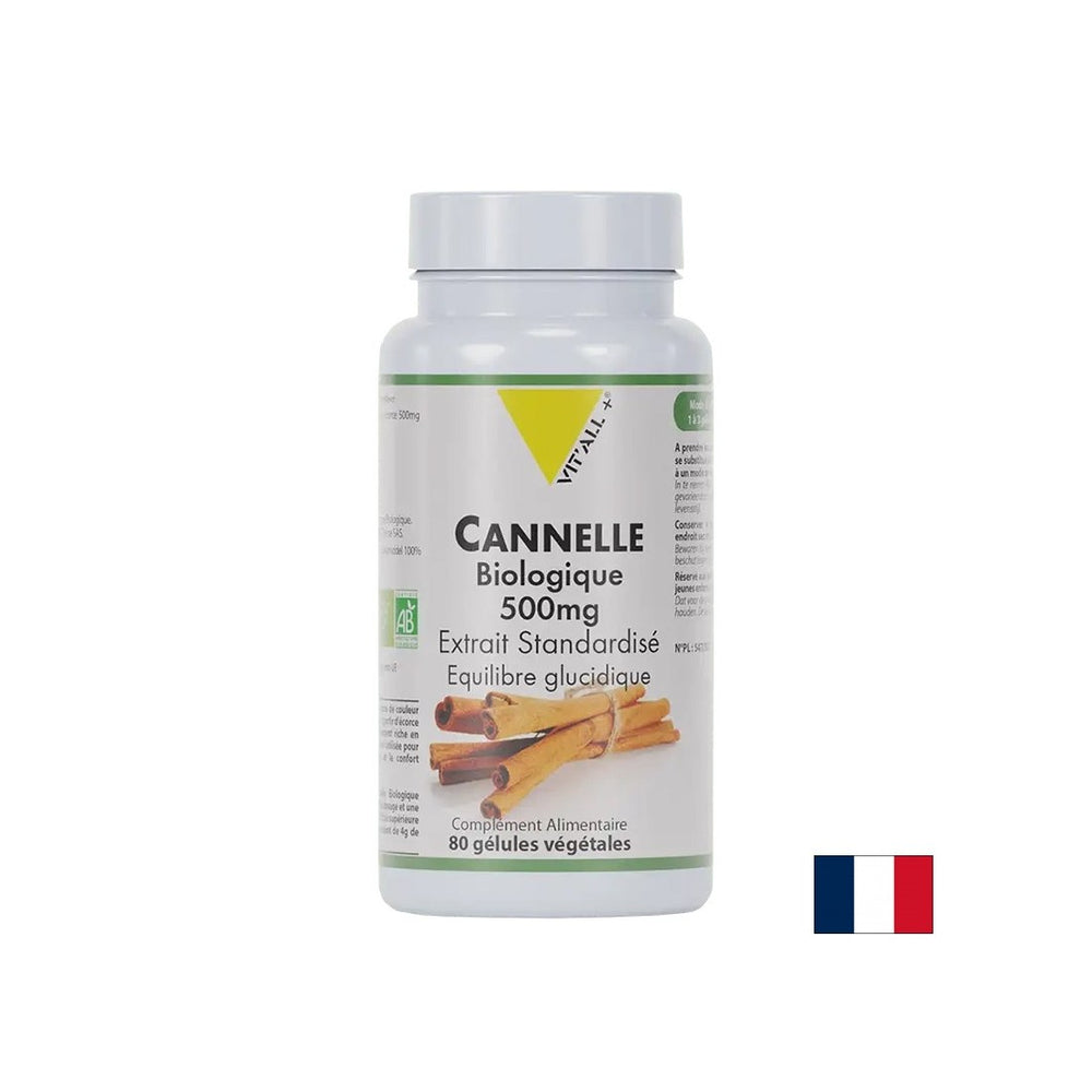 Kontrola cukru v krvi - Cejlonový škoricový, organický, 500 mg x 80 kapsúl