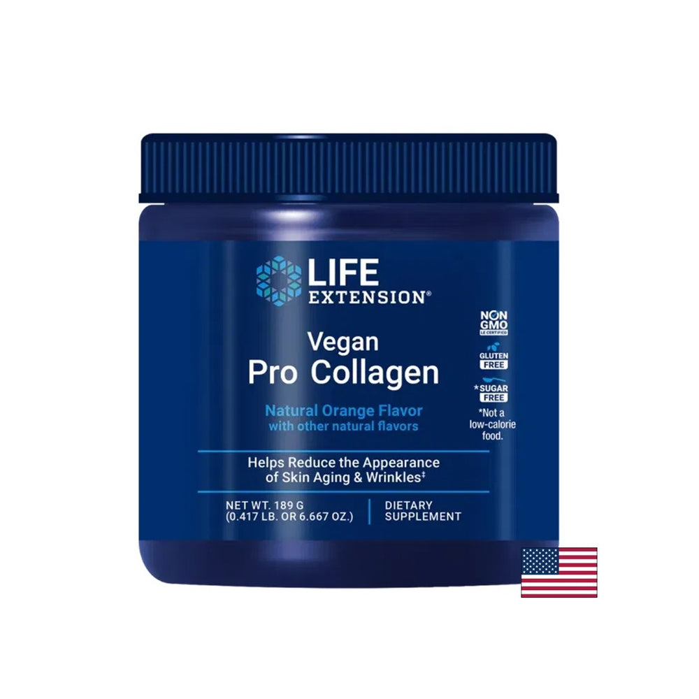 Vlasy a pokožka - vegan Pro Collagen, 189 g prášok, oranžová vôňa