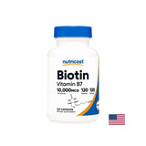 Vlasy, koža a nechty - biotín (vitamín B7), 10000 µg x 120 kapsúl