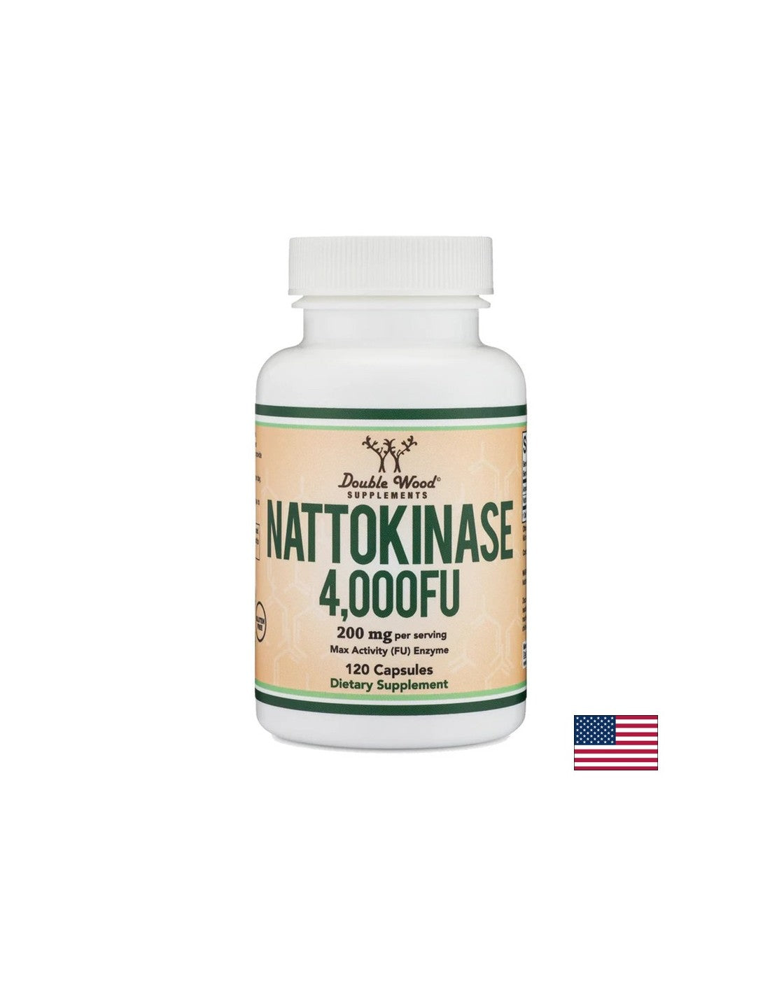 Cirkulácia - Nattokináza, 200 mg, 120 kapsúl <tc>Double Wood</tc>