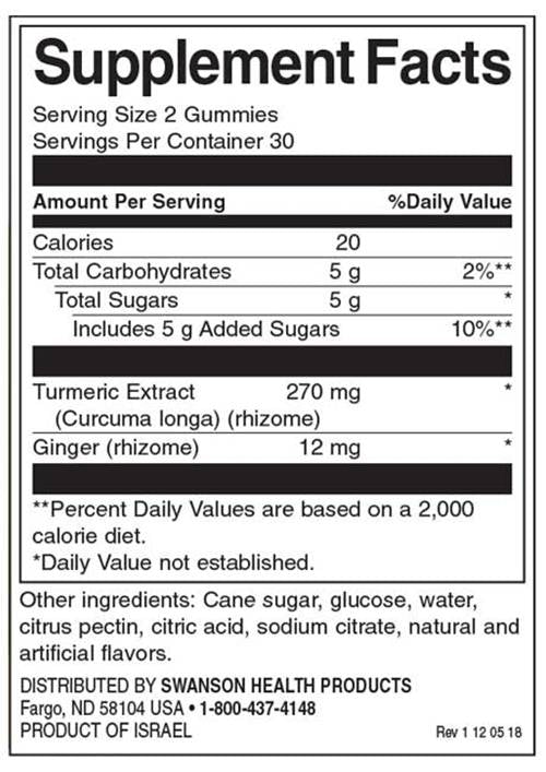 Kurkuma s zázvorovými ďasnami - tropický raj 60 Gummies