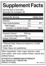Kurkuma s zázvorovými ďasnami - tropický raj 60 Gummies