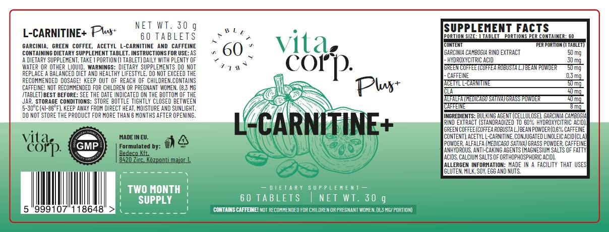 L-Karnitín+ | S Garcinia, CLA a Green Coffee - 60 tabliet