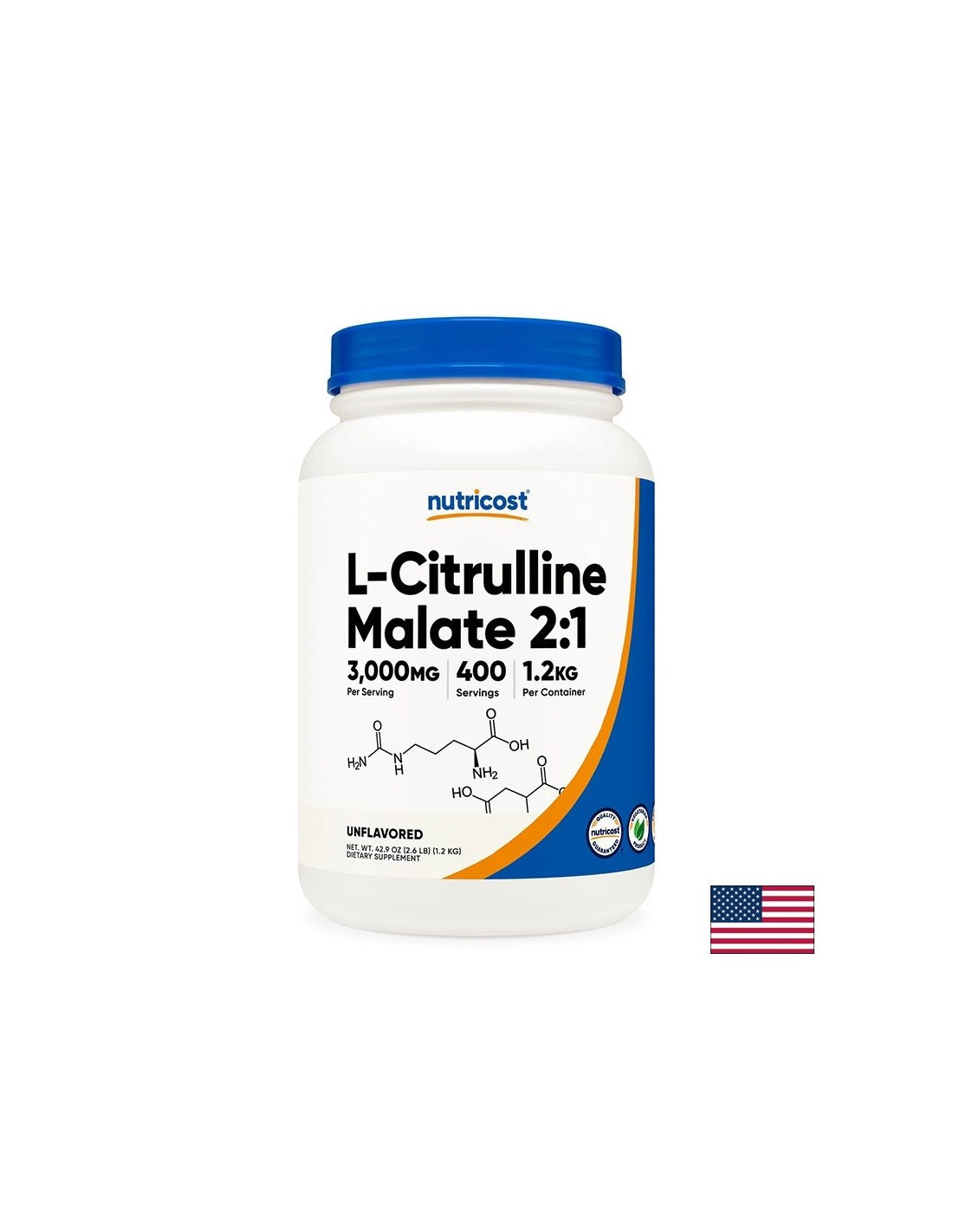 L -citrullín (Malate) - vytrvalosť a regenerácia svalov, prášok 1,2 kg