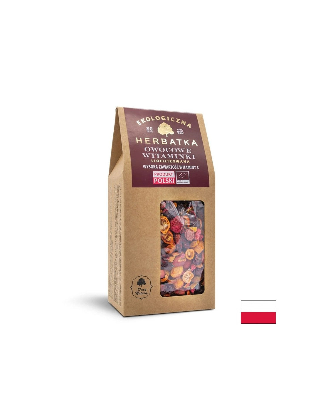 Lyofilizovaný čaj Fruit Bio, 80 g <tc>Dary Natury</tc>