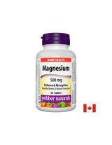 Horčík 500 mg x 60 tabliet s optimálnou absorpciou <tc>Webber Naturals</tc>