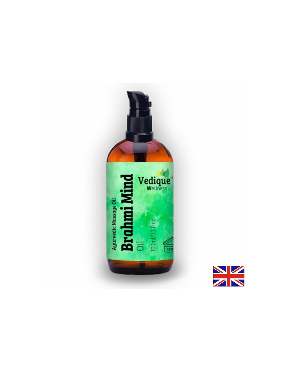 Masážny olej z Brahmi (Brahmi) - pre stres, depresiu a slabú pamäť, 100 ml