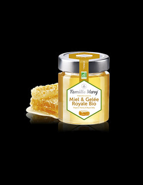 Miel & Gelée Royale Bio / Bio acacia honey + royal jelly, 170 g Famille Mary - Nutra Best Europe
