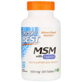 BEST MSM 1500 mg - 120 Tablets - Nutra Best Europe