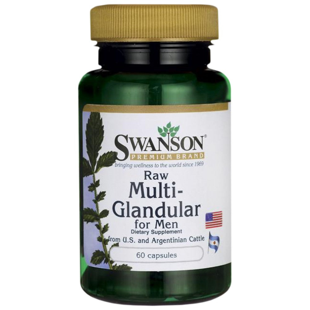 Surové multi-glandulárne pre mužov 450 mg 60 kapsúl