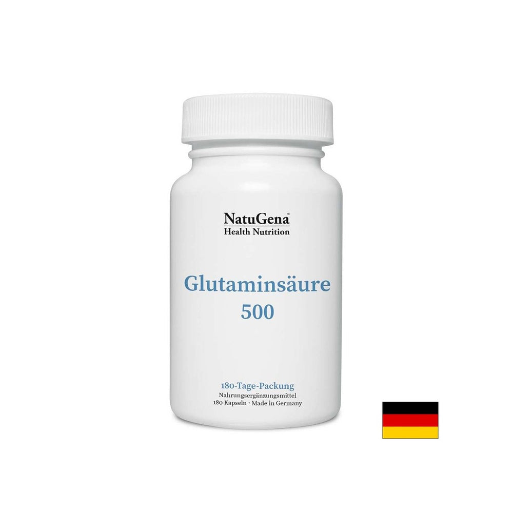 Funkcia svalov - kyselina glutámová, 500 mg x 180 kapsúl