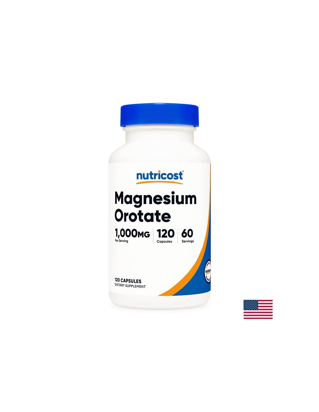 Svalový a kardiovaskulárny systém - Magnesium Orotate, 120 kapsúl <tc>Nutricost</tc>