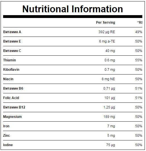 Multivitamínová zmes 100 gramov